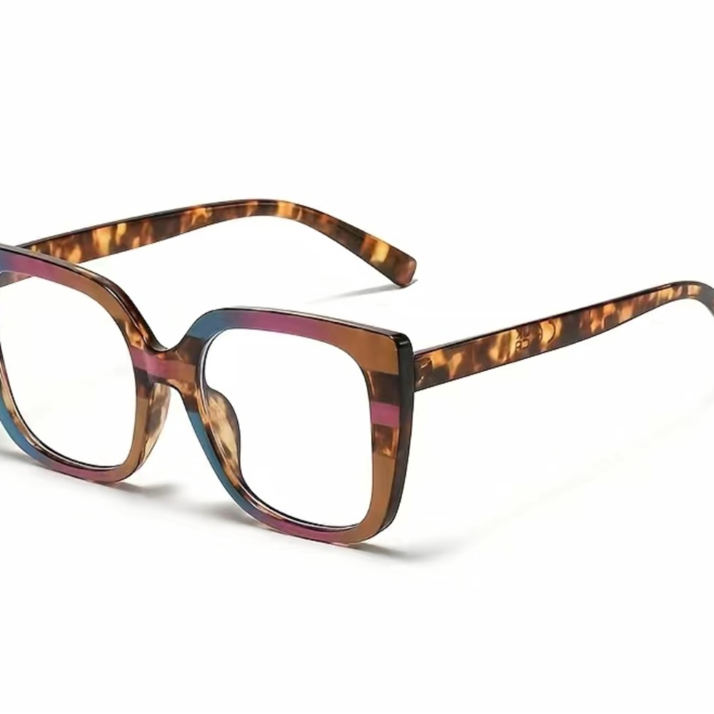 Colorblock Decorative Blue Light Glasses